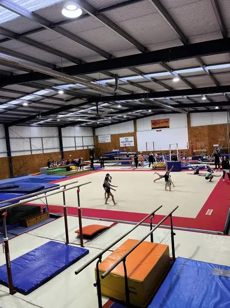 photo inside Hamilton City Gymnastics gym